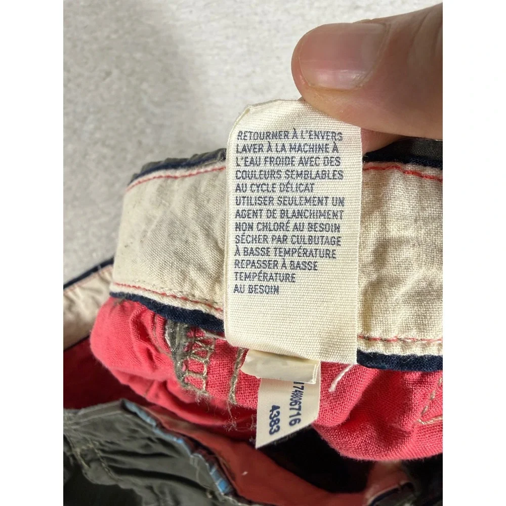 American Eagle Plaid Shorts Mens 34 Grey Blue Flat Front Casual Summer‎
